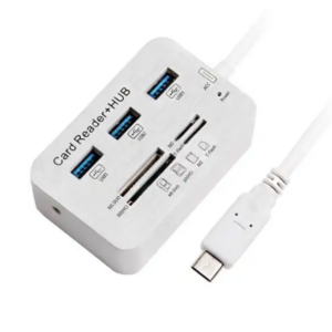 USB-C - Hub 3 Poorten Splitter & Geheugenkaartlezer - SD/TF/Micro SD cardreader