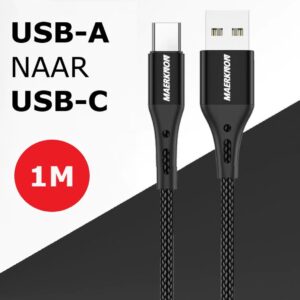 maerkon-usb-a-naar-usb-c-kabel